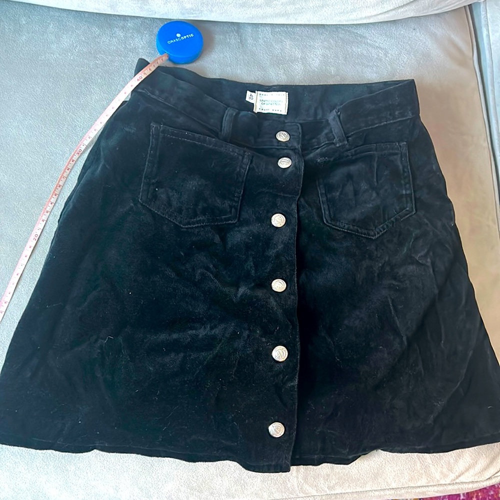 Benetton velvet miniskirt